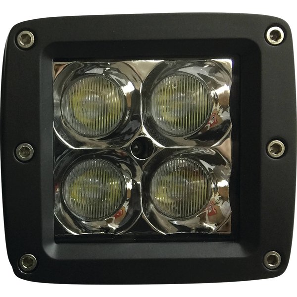 Tiger Lights LED Square Flood Beam 12V, 900 Lumens, Flood Off-Road Light; TL200F